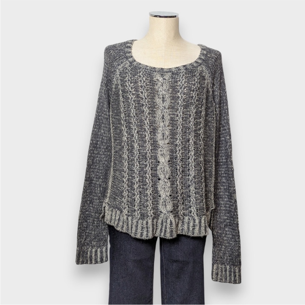 🔥Anthropologie - Wooden Ships Gray Knit Sweater - M/L